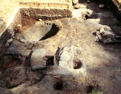 Pit, hole in the ground